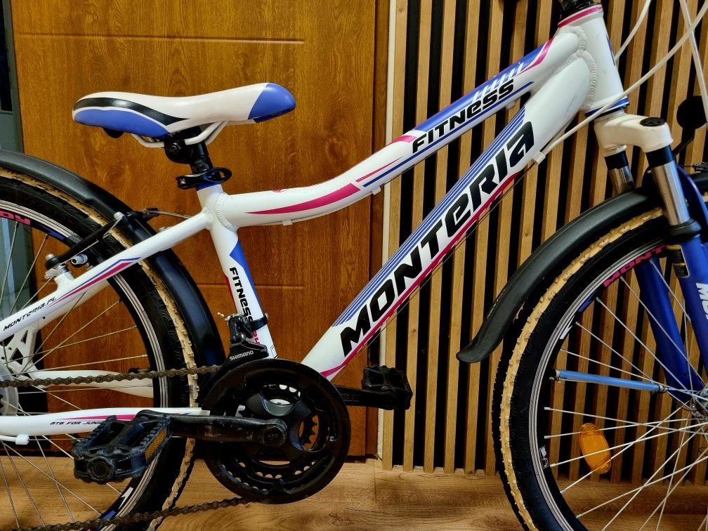 Monteria Fitness Rower dziecięcy Koła 24 cale Aluminiowa Rama