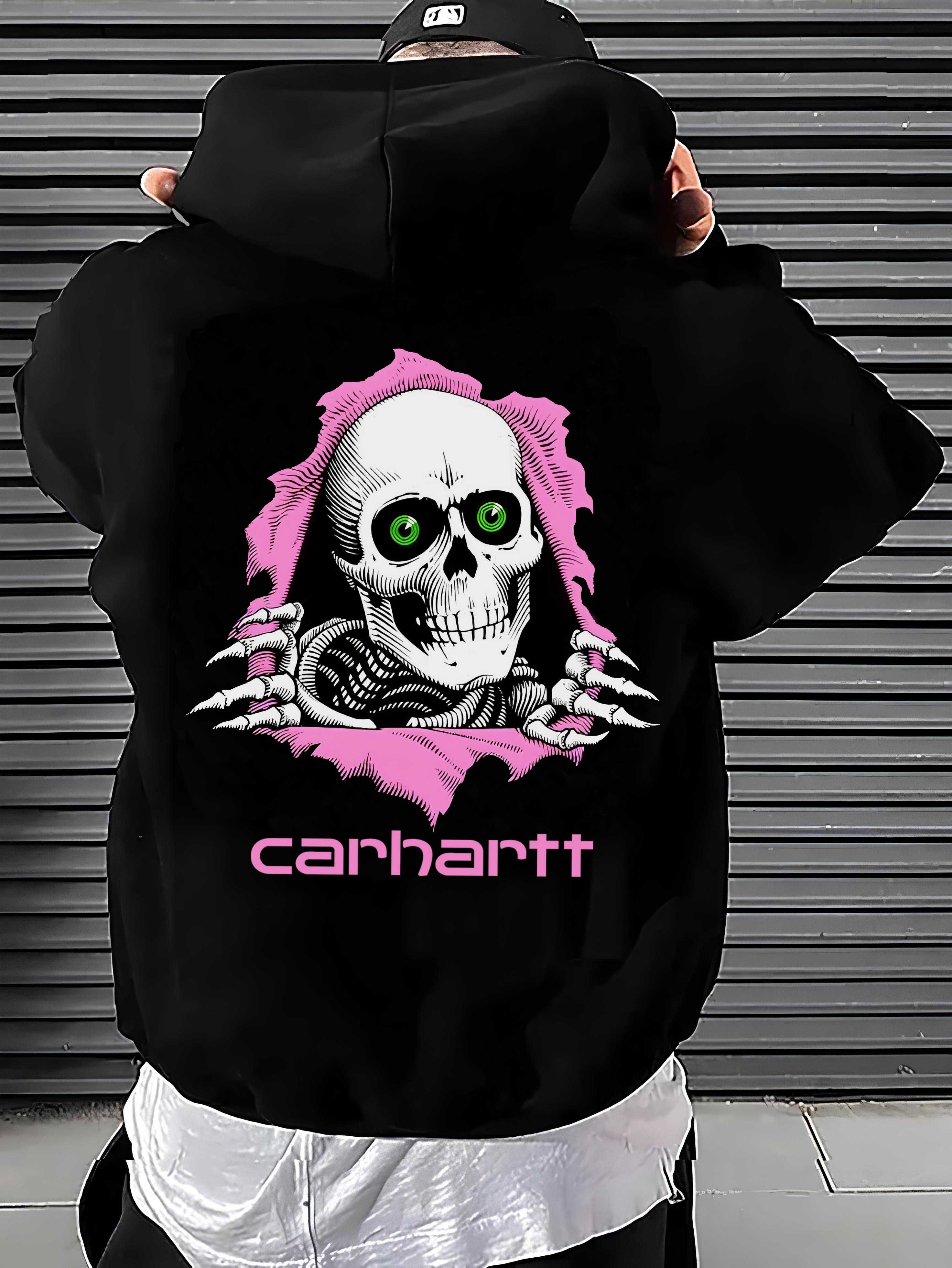 Skull Carhartt ‣ Новое Худи Кархарт ‣ XS S M L XL ‣ BIG Лого Принт