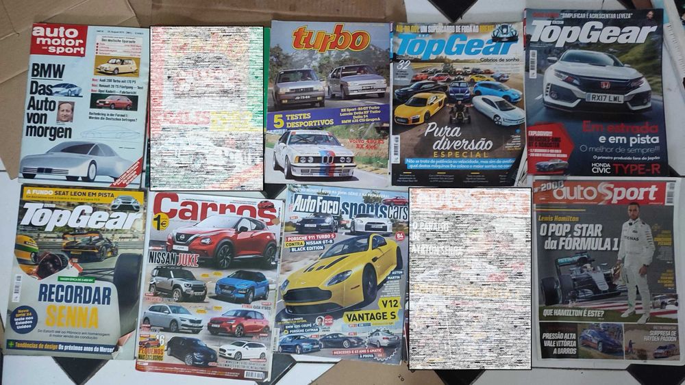 Lote 36 Revistas de Automóveis e Automobilismo