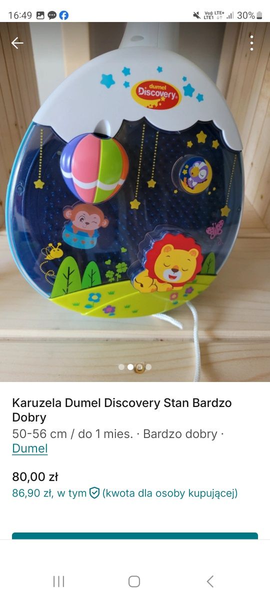 Karuzela Dumel Discovery Stan Bardzo Dobry