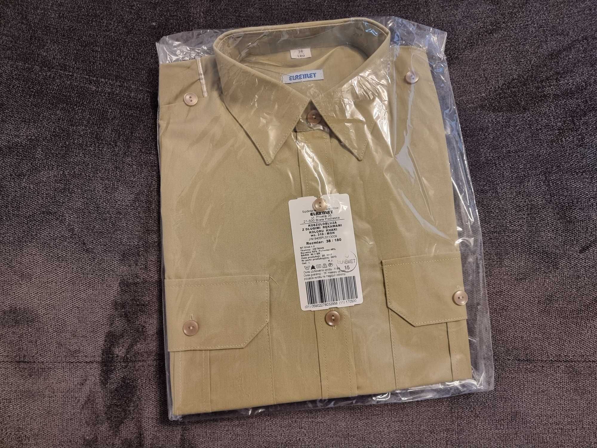 Koszulo bluza z długim rękawem khaki wz. 310/mon rozmiar 38/180 NOWA