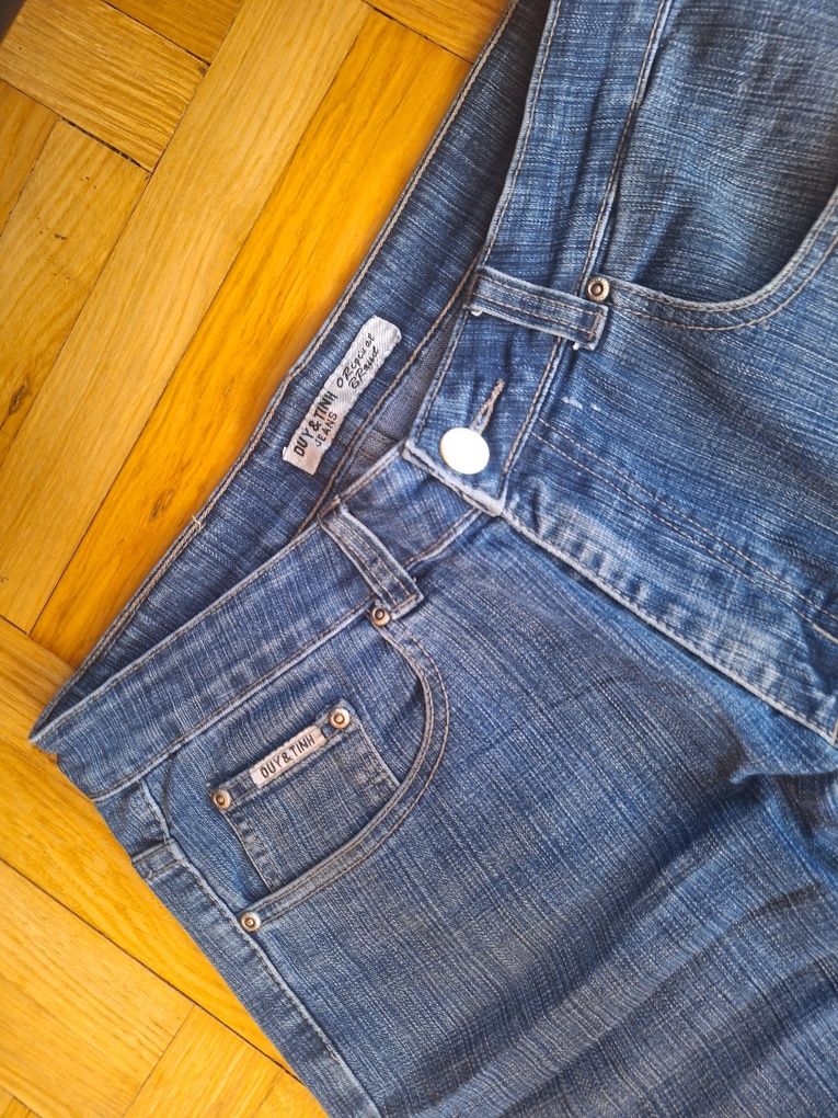 Spodnie jeansowe rozmiar 33 meskie szerokie na rapera baggy vintage la