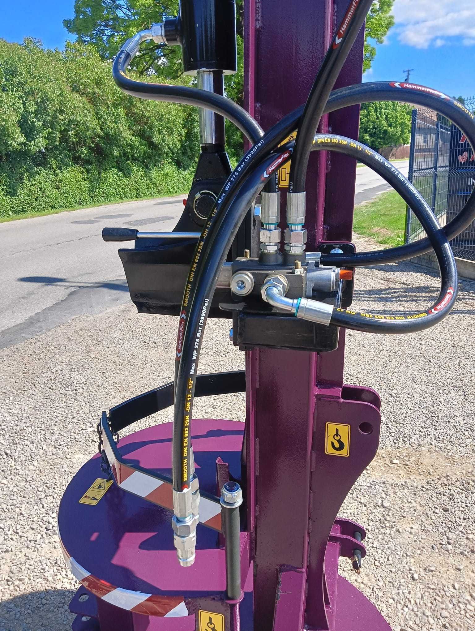 Łuparka Do Drewna NA OPAŁ Pionowa Hydrauliczna Nacisk 20t SPAWEX