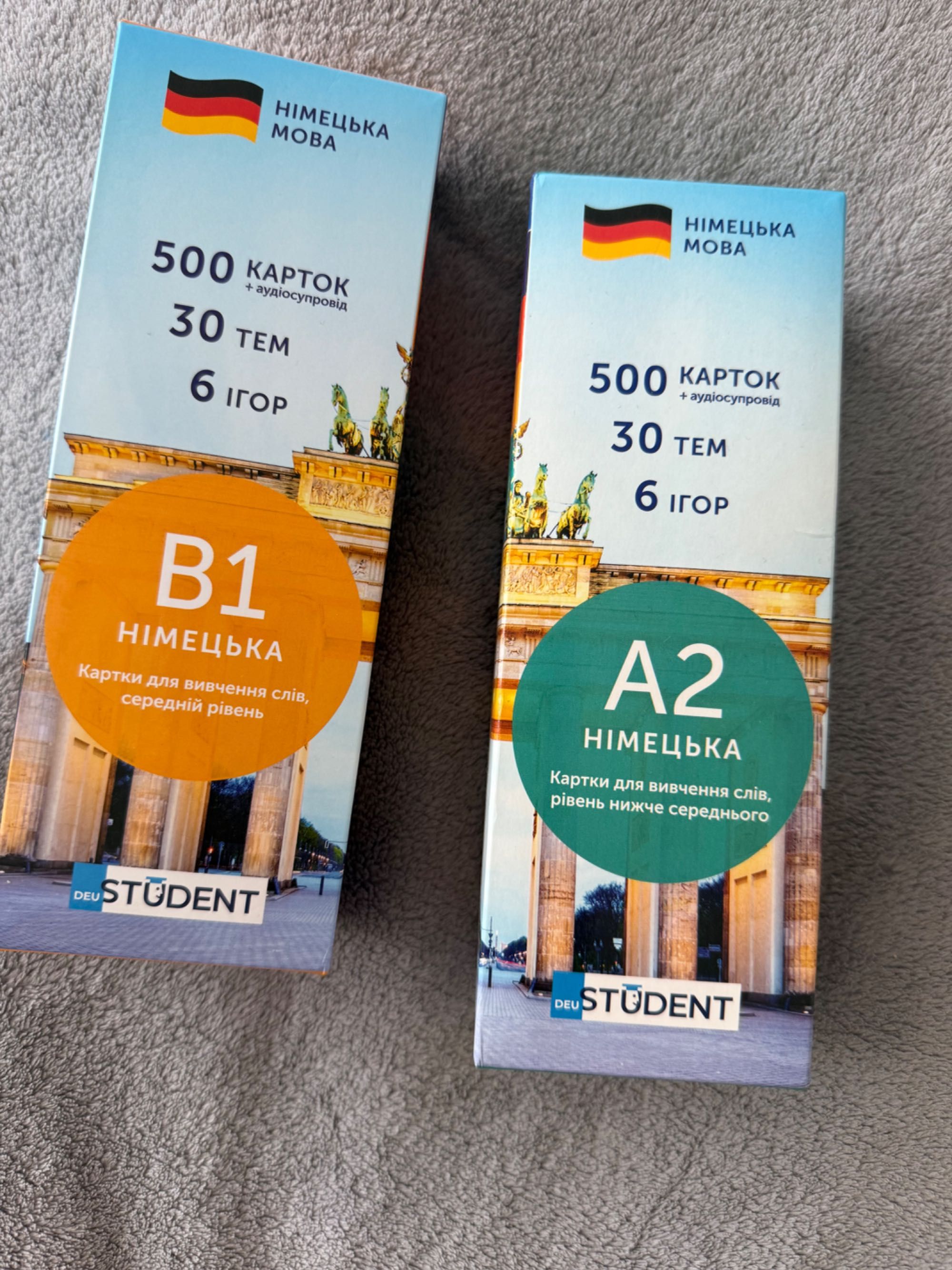 Картки для вивчення німецької мови А2-b1