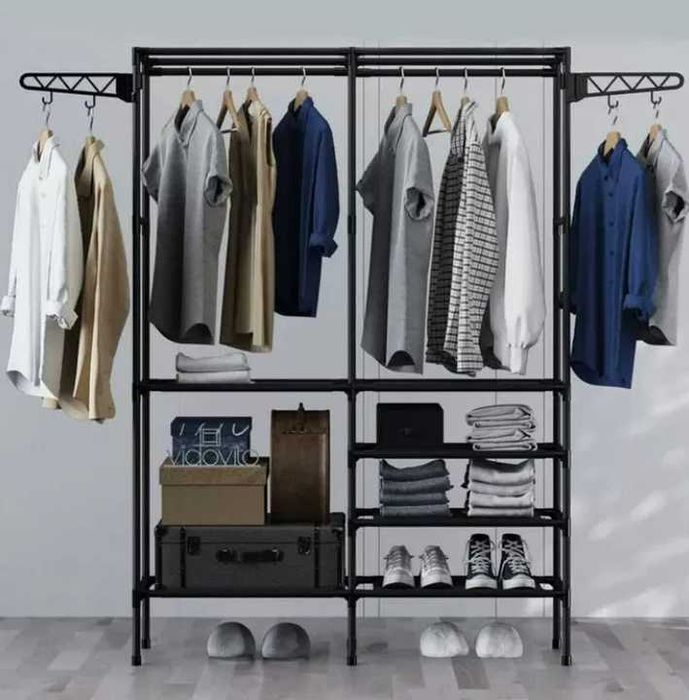 Універсальна складана вішалка з 6 полицями