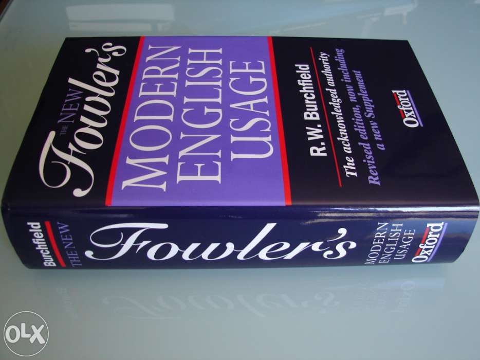 Dicionário inglês fowler's modern english usage, novo, a estrear!