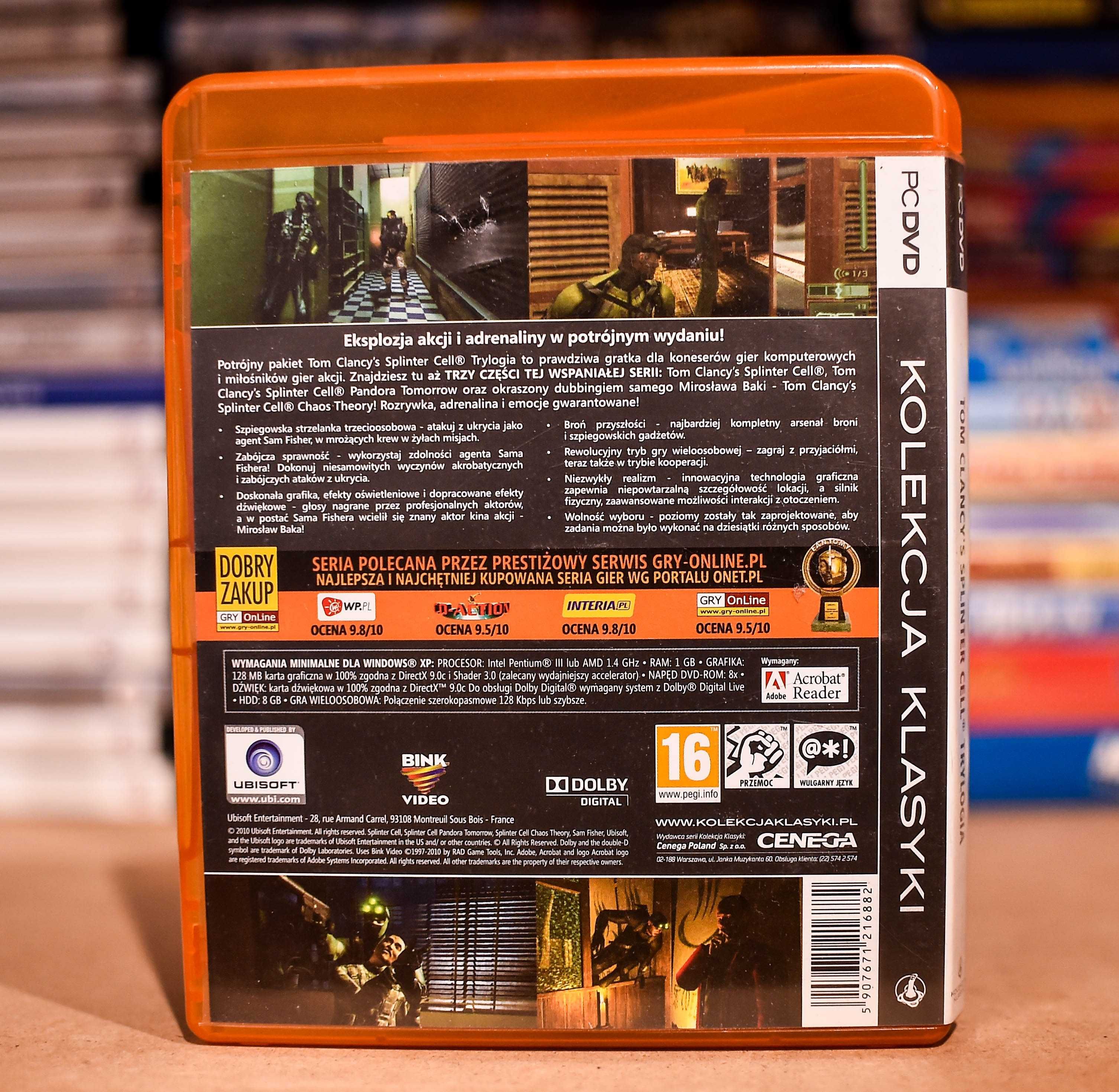 PC # Kolekcja Klasyki - Tom Clancy's Splinter Cell Trylogia PL