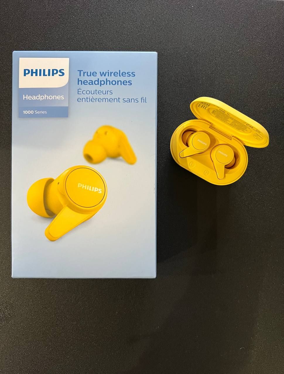 Беспроводные наушники Philips чехол в подарок