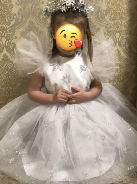 Сукня плаття сніжинки сніжинка