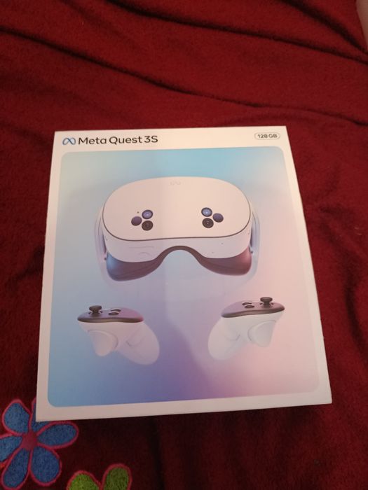 Meta Quest 3S 128 ГБ + зарядна станція, кабель 3 м та кріплення для го
