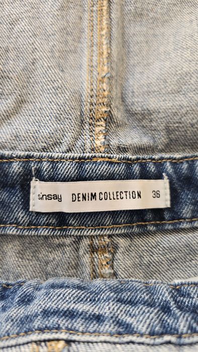 Sinsay ogrodniczki jeansowe damskie/dziewczęce 36