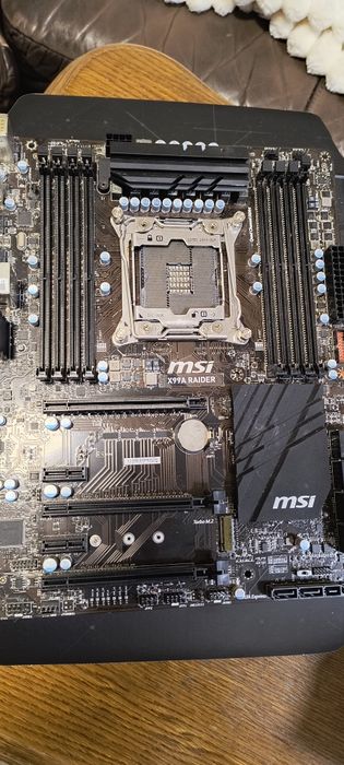 Płyta główna MSI x99a raider, i7-5820K, ram 2x16gb ddr4, rx5700xt