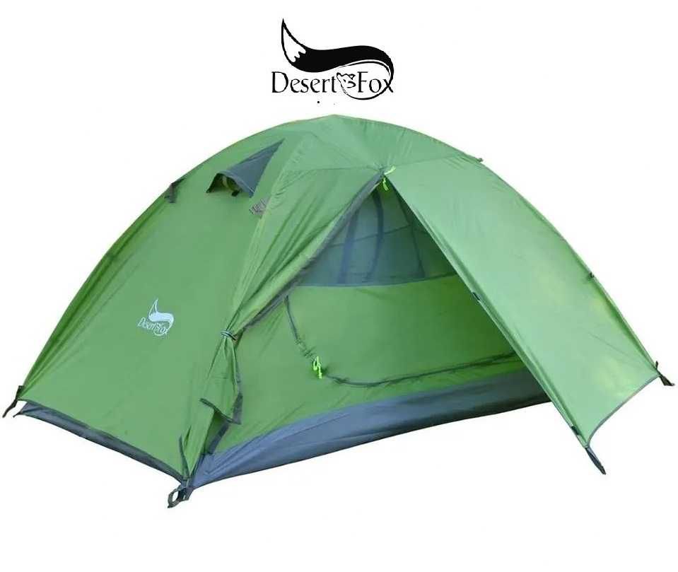 Фирменная легкая палатка Desert Fox 2 места, 2 входа, 2 слоя, алюминий