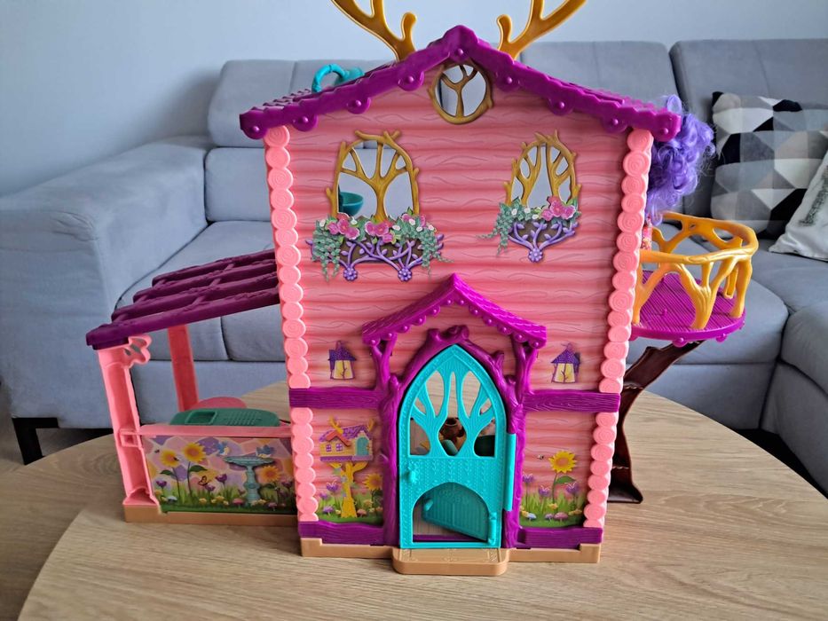 Duży domek jelonków oraz statek Enchantimals 3 lalki