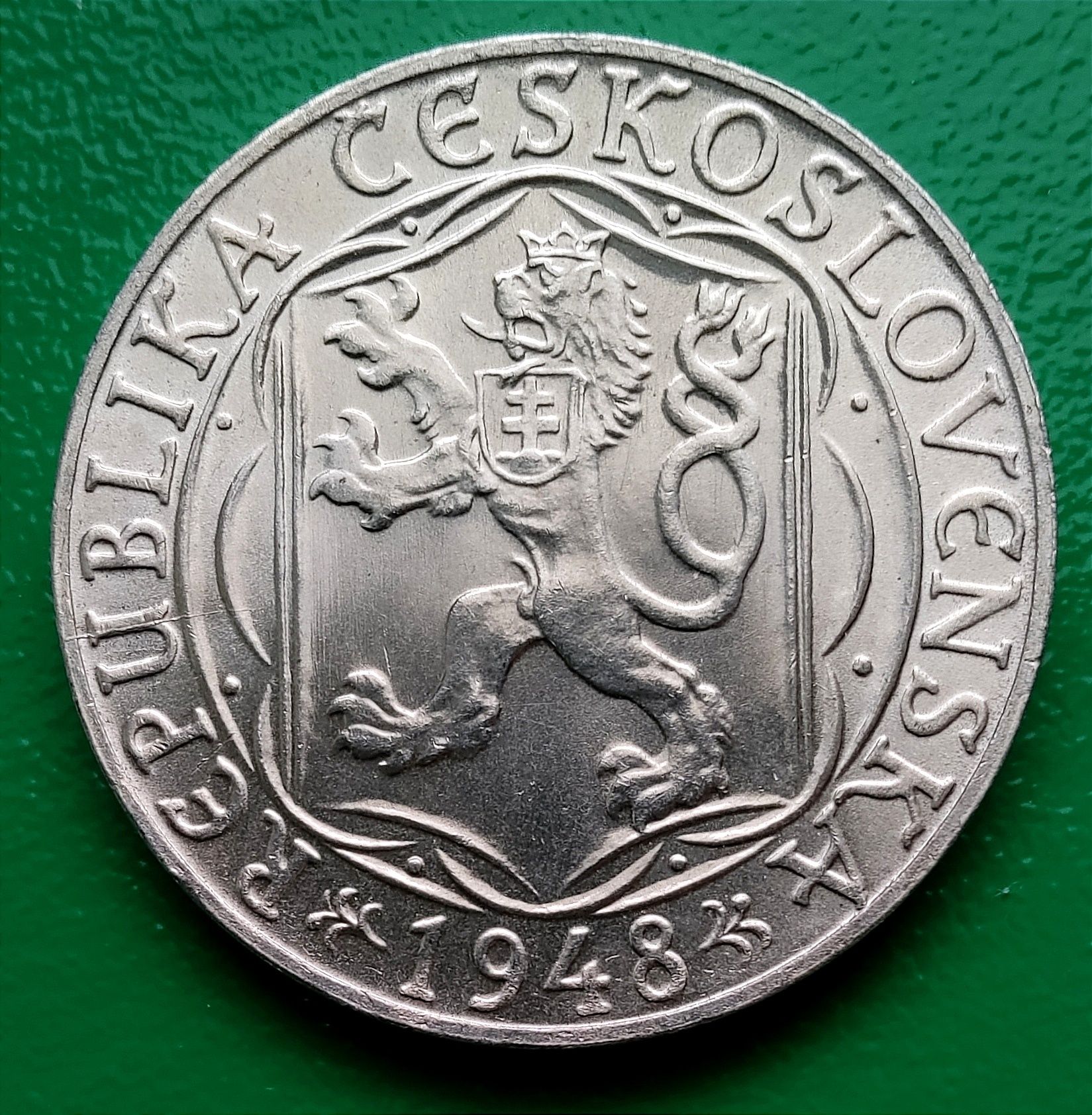 Moneta 100 koron 1948 Czechosłowacja Uniwersytet Karola