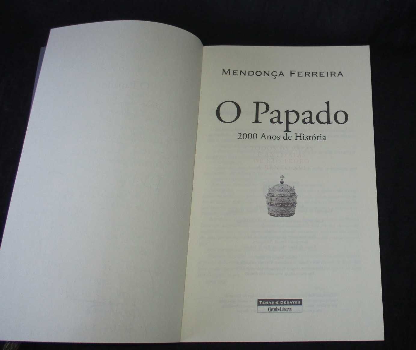 Livro O Papado Mendonça Ferreira