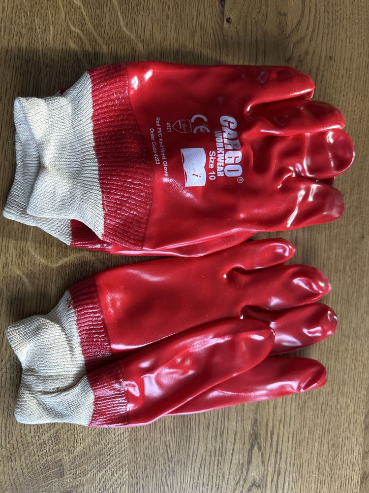 Rękawice ochronne robocze PVC (Cargo Workwear, rozmiar 10) 5 par