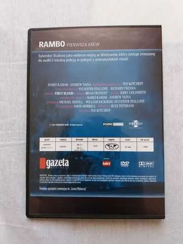 DVD Rambo Pierwsza Krew 1982 film lektor PL bdb