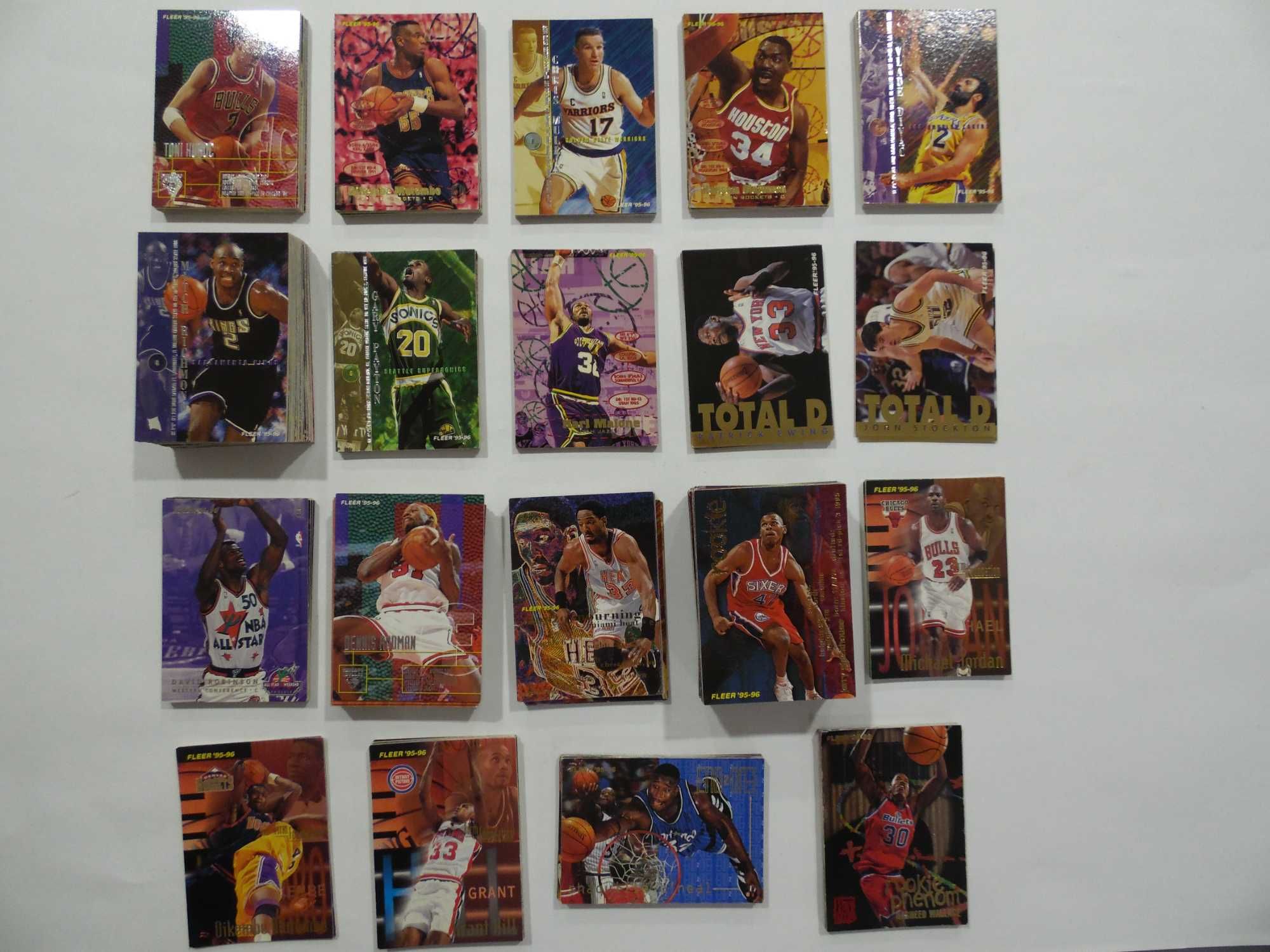 Lotes de cartas da NBA Fleer