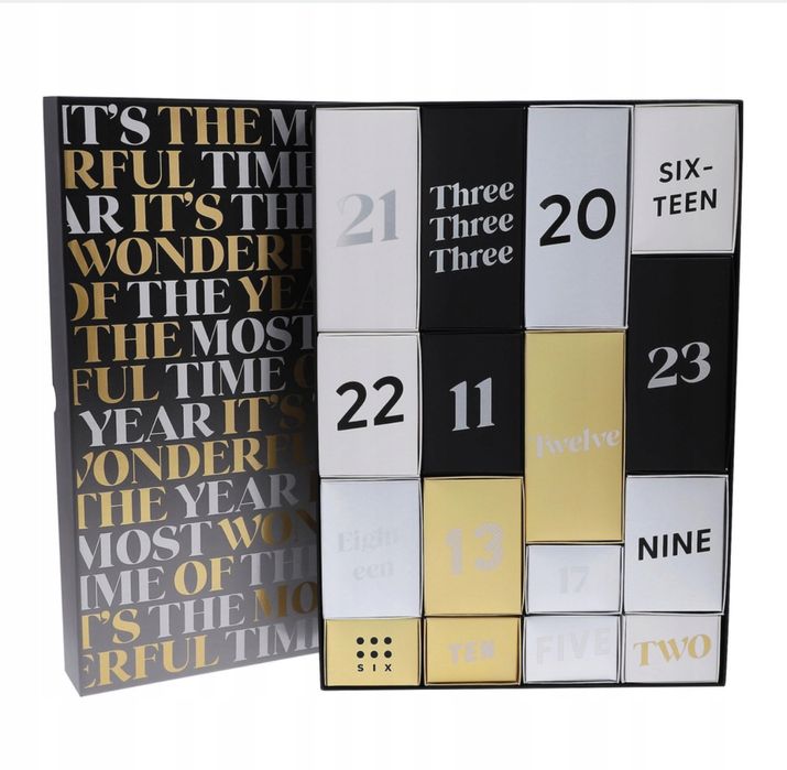 Kalendarz adwentowy z pudełkami Mikołajki Prezent