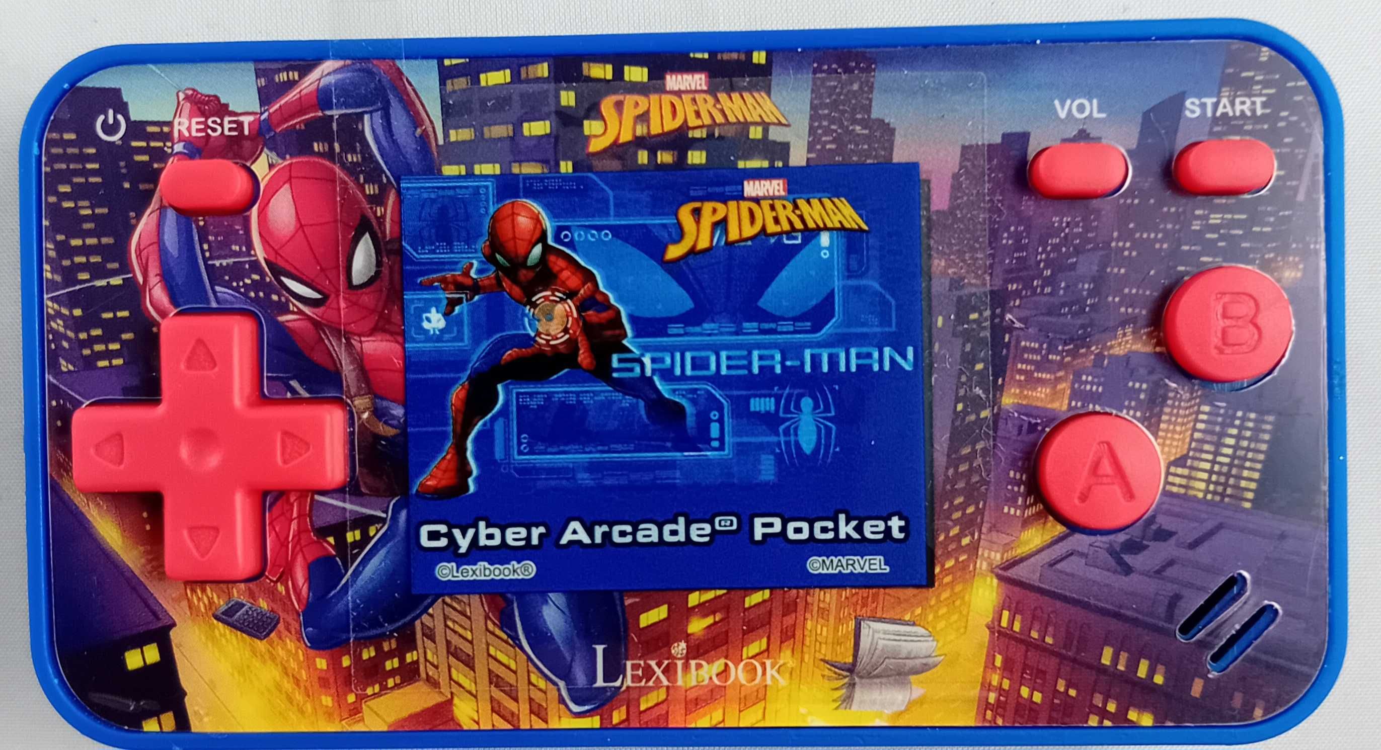 LEXIBOOK Przenośna konsola SPIDER-MAN arcade pocket 150 gier LCD