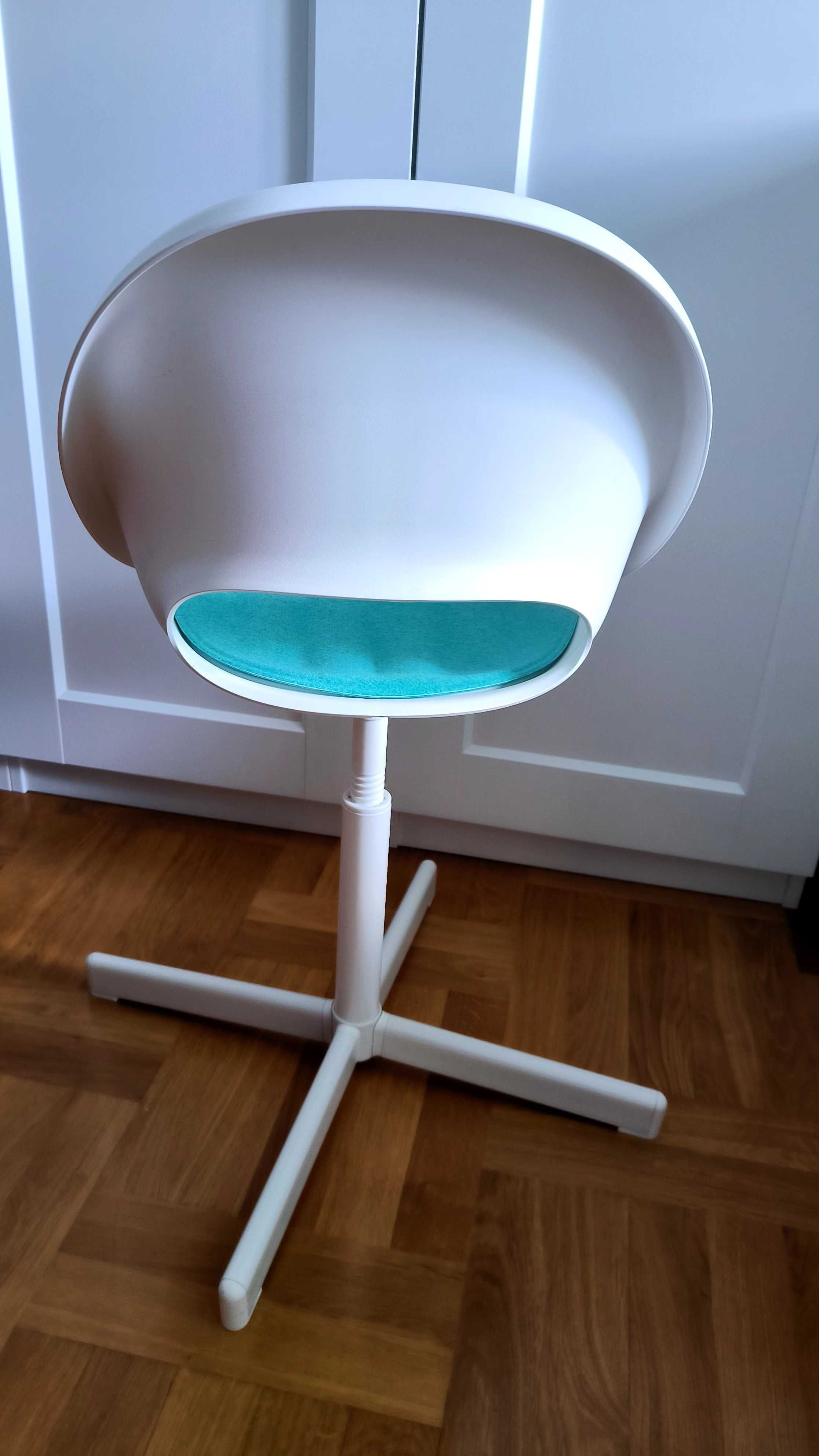 Krzesełko biurkowe dla dzieci IKEA LOBERGET plus poduszka