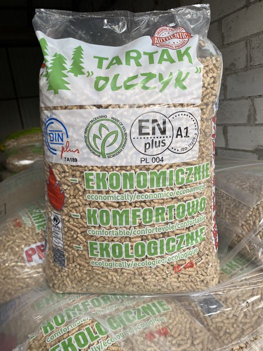 Pellet OLCZYK sosnowy,certyfikowany