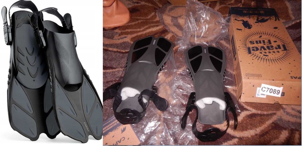 Wyprzedaż->C7089 CAPAS Płetwy do nurkowania r.S/MD, JR 9-13 lat OPIS!