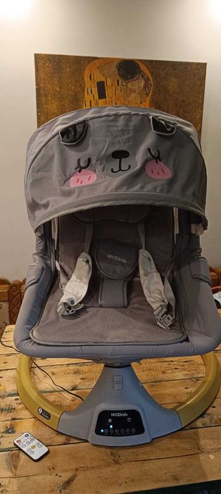 Leżaczek/Bujaczek dla niemowląt. Elektryczny + Pilot+ Bluetooth