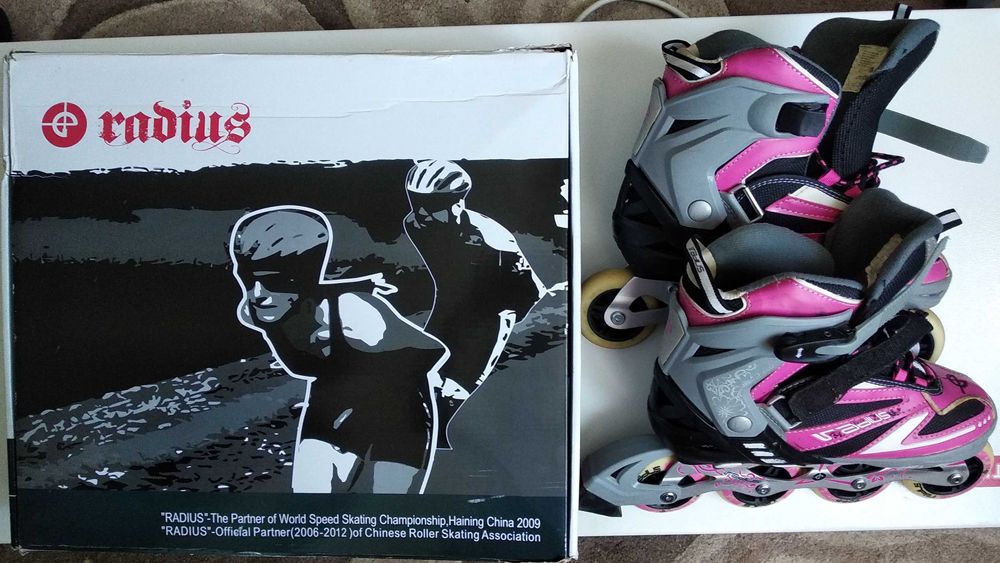 Коньки роликовые RADIUS, размер 38-41