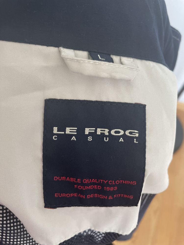 Wiosenna beżowa kurtka męska Le Frog Casual rozmiar L