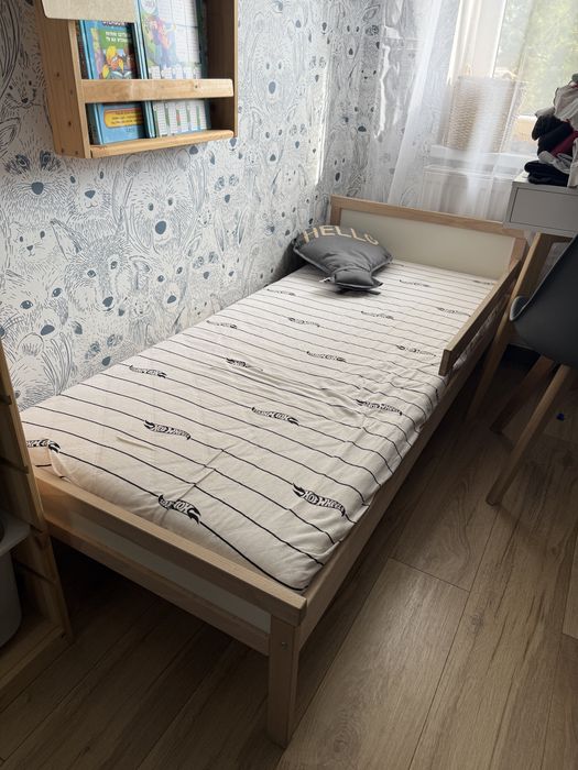 IKEA SNIGLAR Rama łóżka z dnem buk 70x160 cm