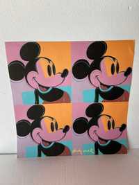 Serigrafia de Andy Warhol do Rato Mickey em quadriplicado