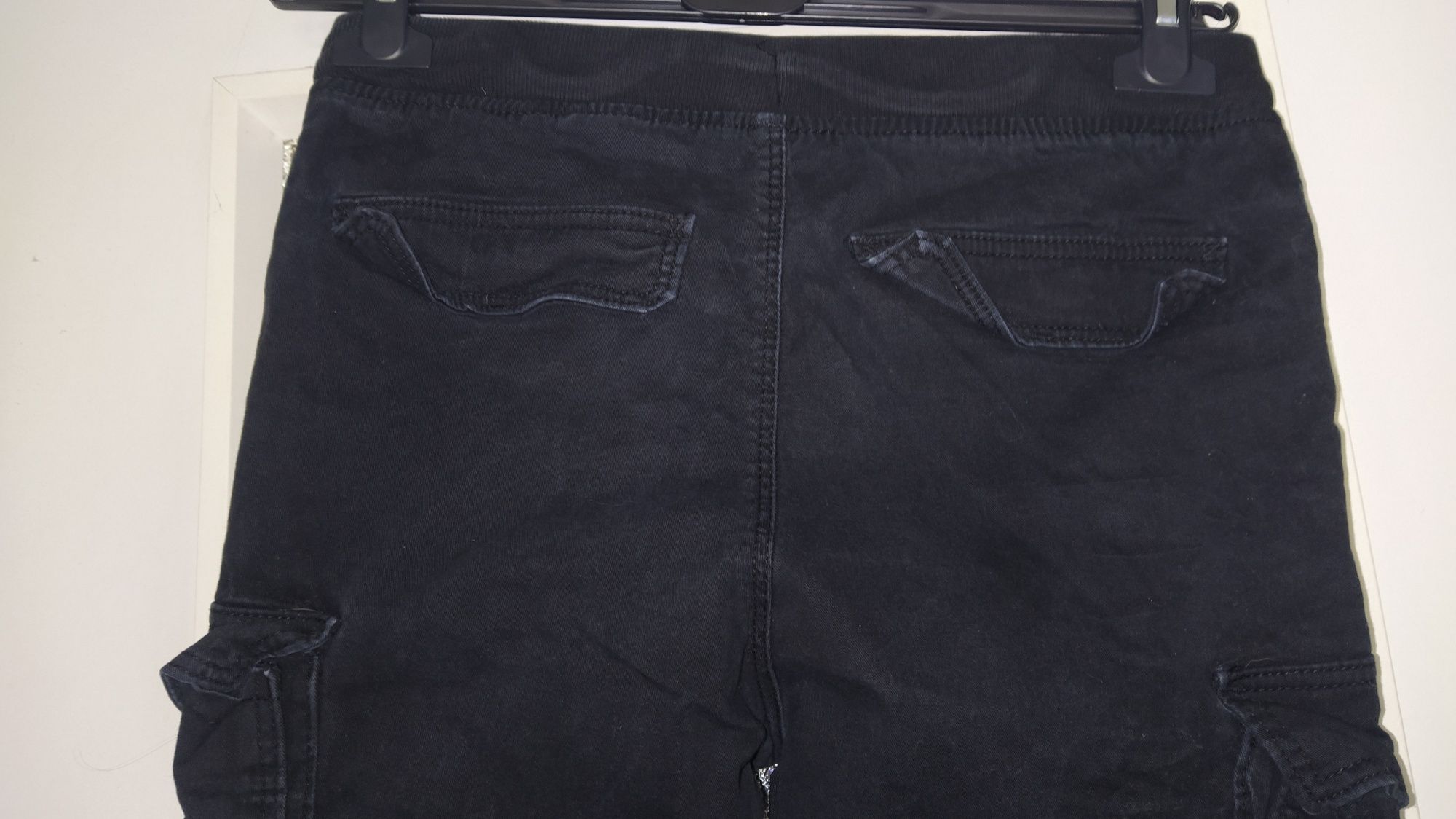 Jeansy czarny, rozmiar 152, H&M