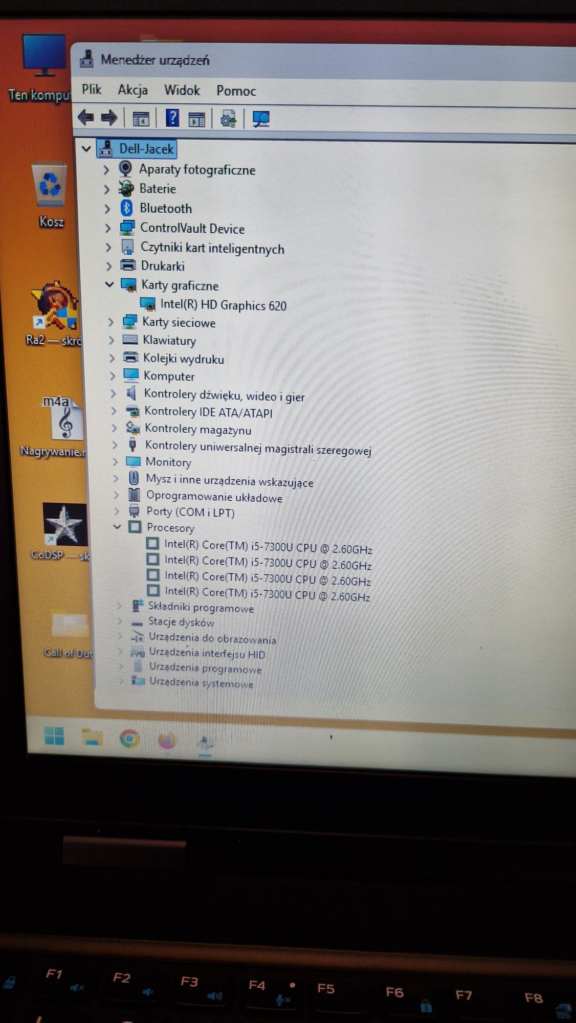 Laptop Dell Latitude 5580 i5 SSD M2 256GB DDR4 Win11 Pro
