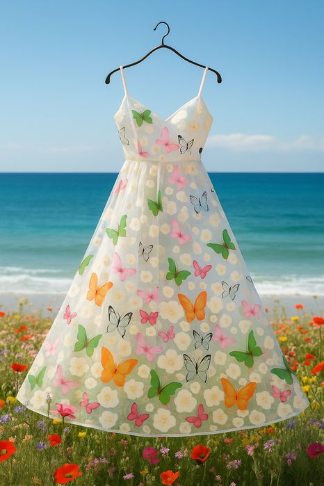 Відріз тканини, тюль з квітковим візерунком, для плаття, накидок, вста