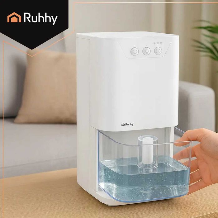 Осушувач повітря RUHHY 1.4 л з LED підсвіткою та таймером | осушитель