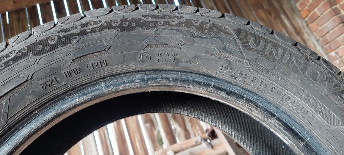 Opony letnie Uniroyal 195/65r16c