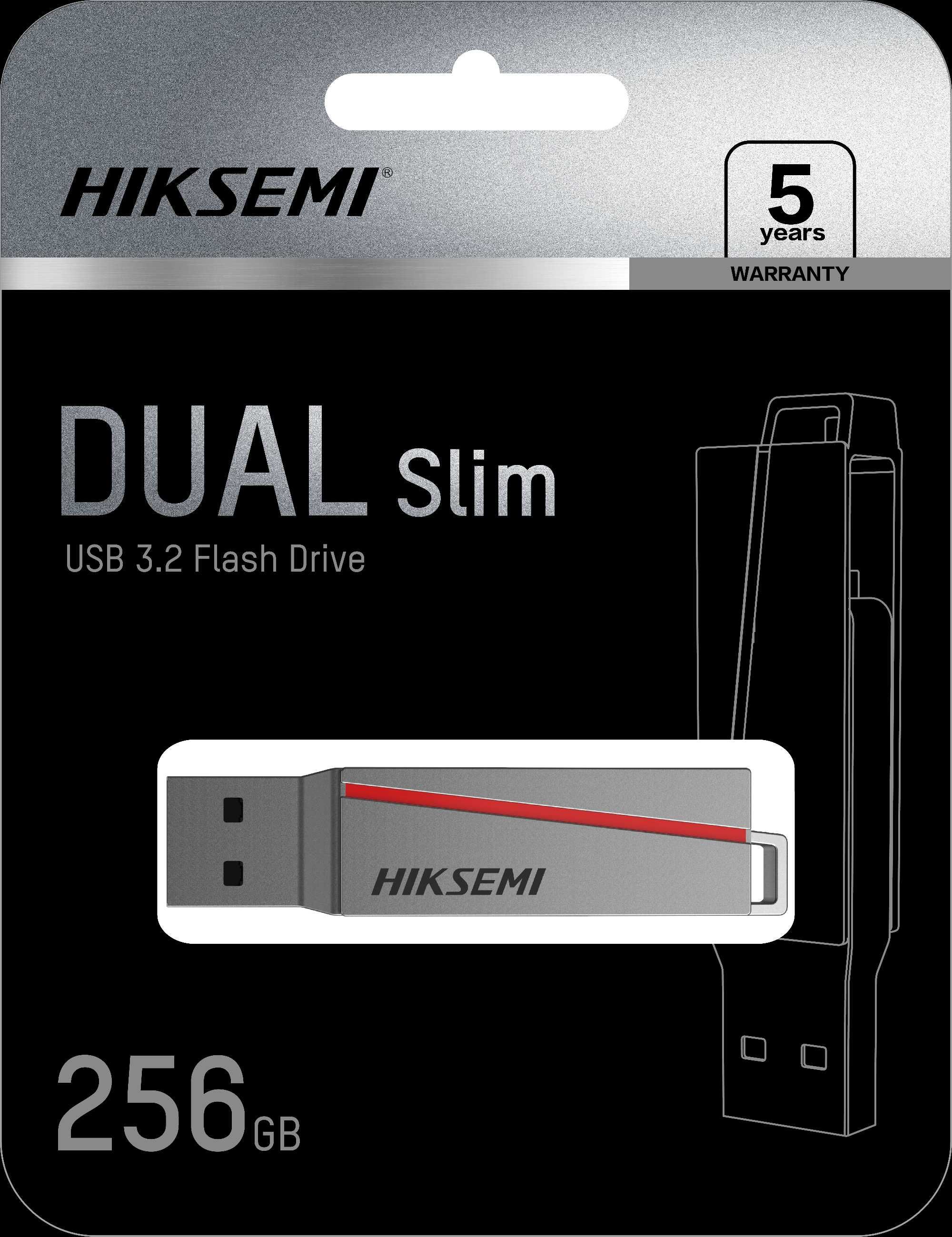 Pen USB Hiksemi Dual Slim 256GB