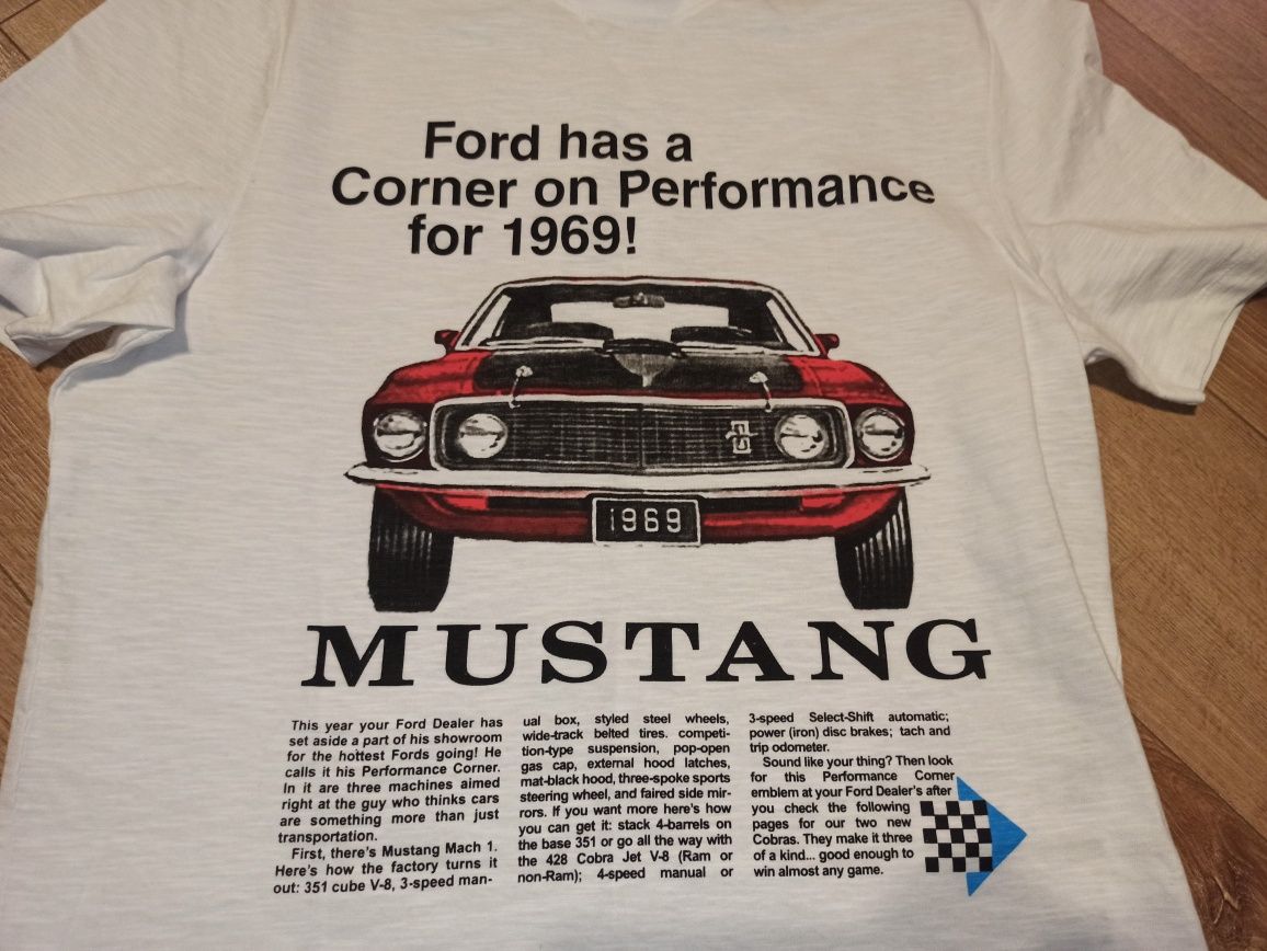 Koszulka Ford Mustang 1969. Oryginał Ford. M . Nowa