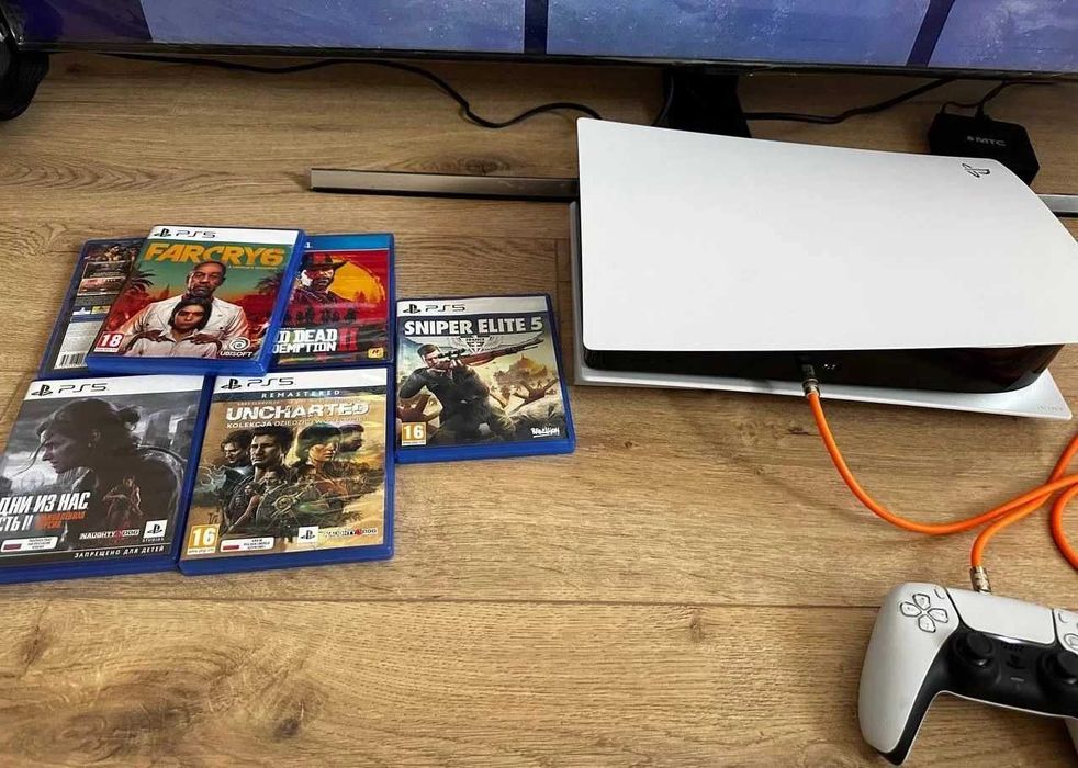 Приставка PlayStation 5 FAT | 1000Gb | Стан на фото | + 3 Ігри