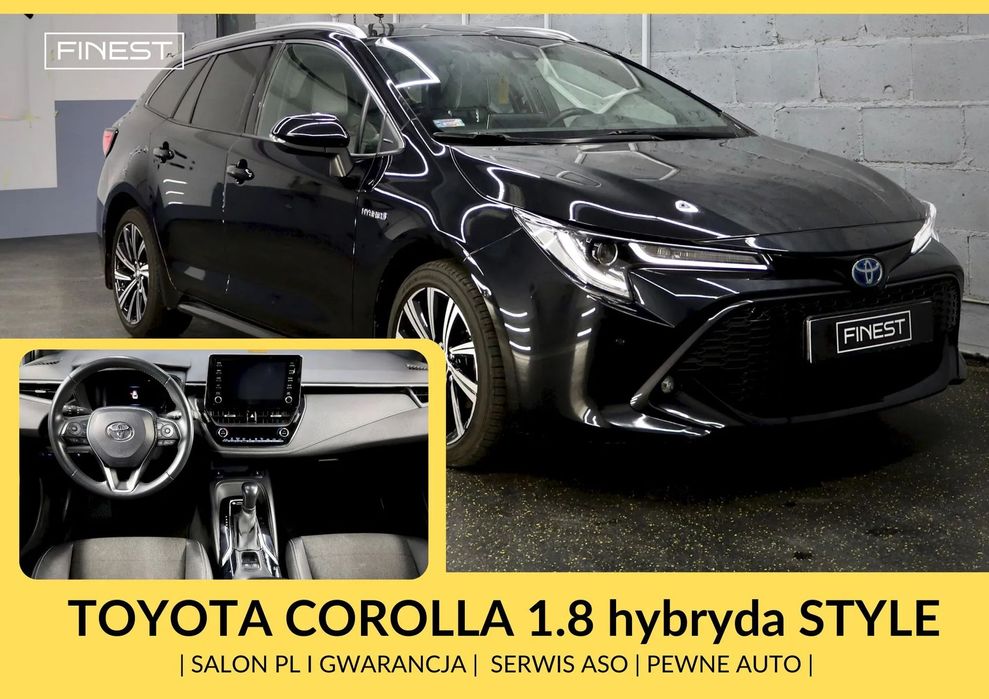 Toyota Corolla 1.8 hybryda | Salon PL I gwarancja | serwis ASO | PEWNE AUTO | VAT23%
