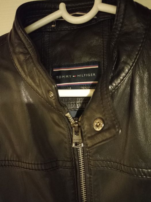 Kurtka jesienna/wiosenna skórzana Tommy Hilfiger, NOWA, rozmiar 50/L