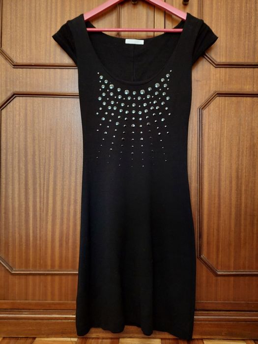 Vestido preto curto Promod
