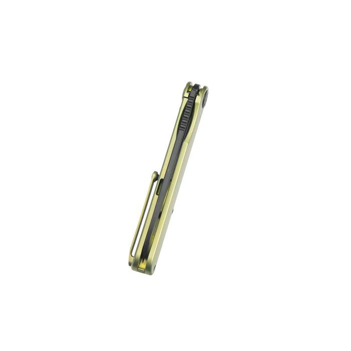 Nóż składany Kubey Dandy Gold Titanium, Blackwashed CPM S90V by Mak...