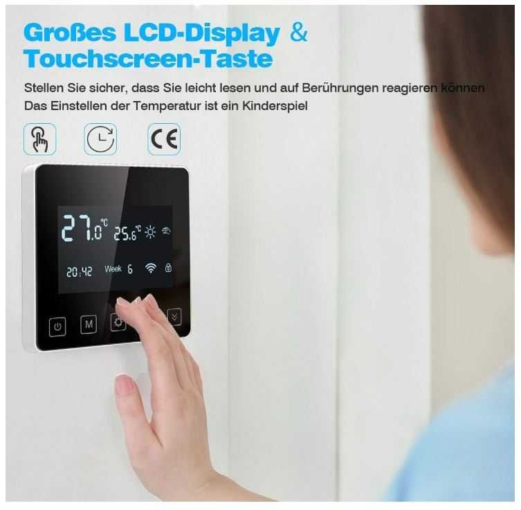 Inteligentny termostat wifi do elektrycznego ogrzewania podłogi SWAREY