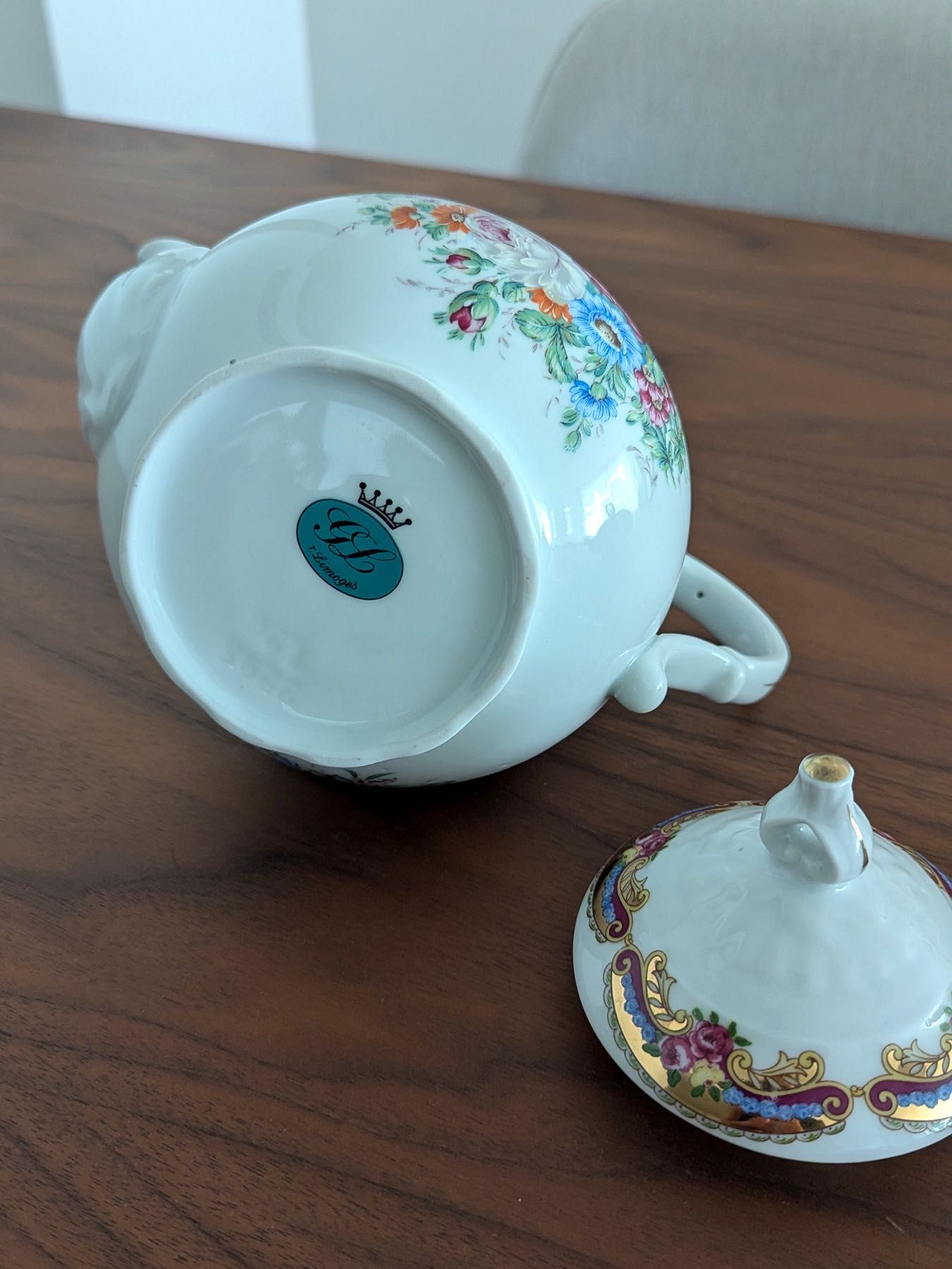 Bule de chá - Porcelana - T. Limoges
