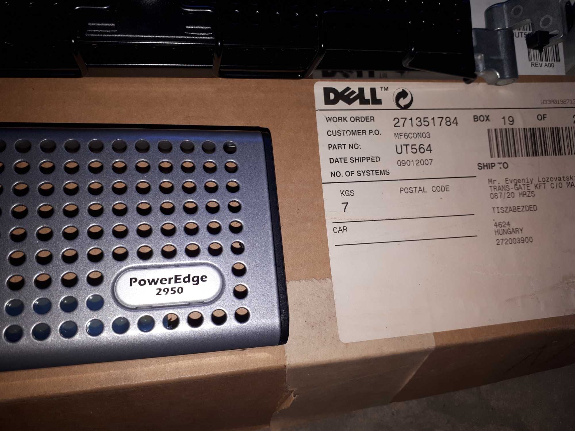 Запчастини до серверу K8766 Dell Poweredge 2950 Rail kit open Box