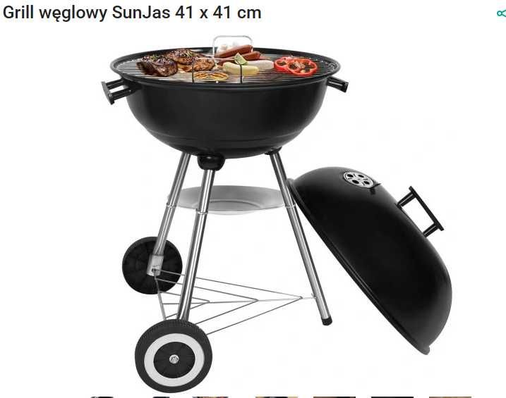 Grill węglowy SunJas 41 cm Nowy