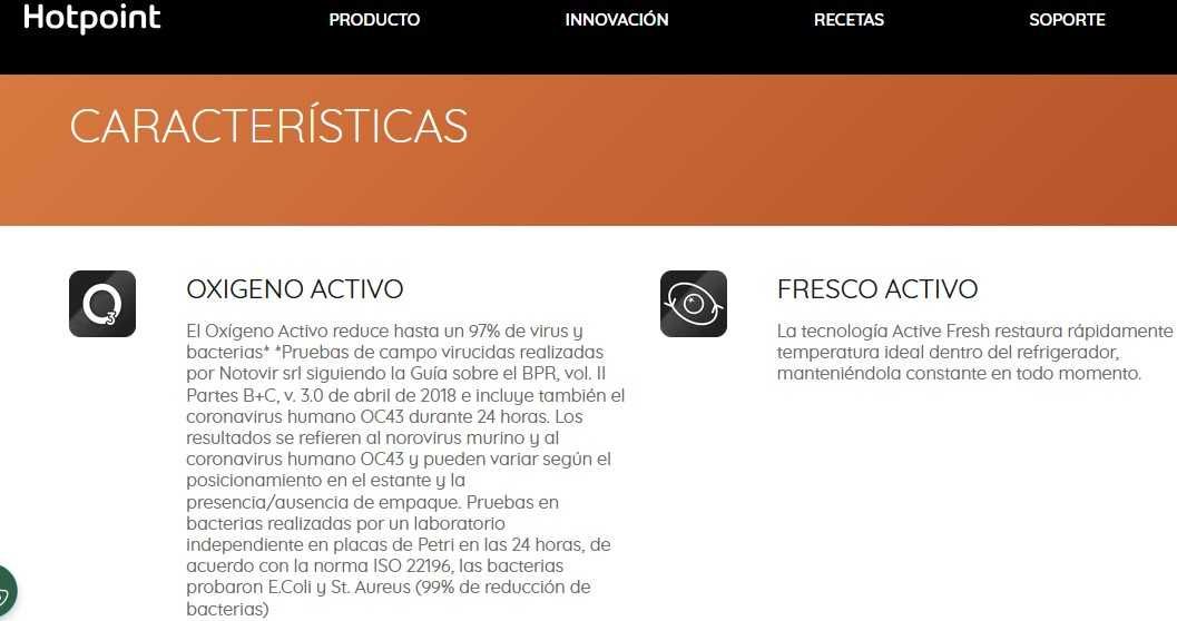 Frigorífico COMBINADO,  independiente Hotpoint: Libre de hielo.